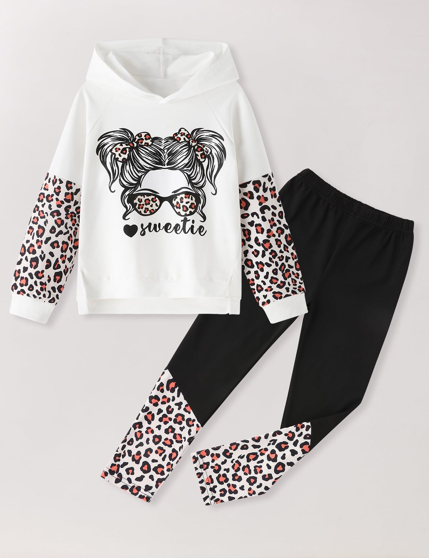 Girls' 2-Piece Tie Dye Hoodie & Leggings Set