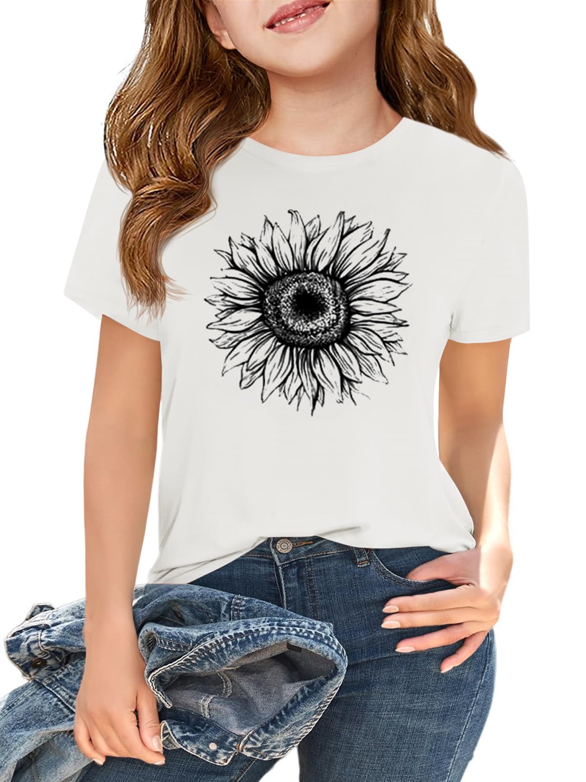 Girls' Short Sleeve Crewneck T-Shirt