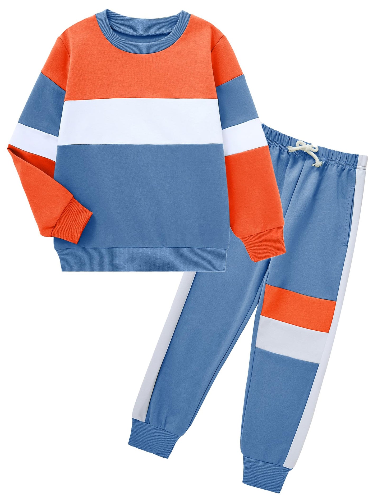 mkodopy Boys' Hoodie Sweatsuit Set