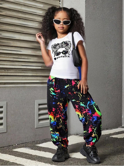 Toddler Girls' 2-Piece Top & Camo Pants Set