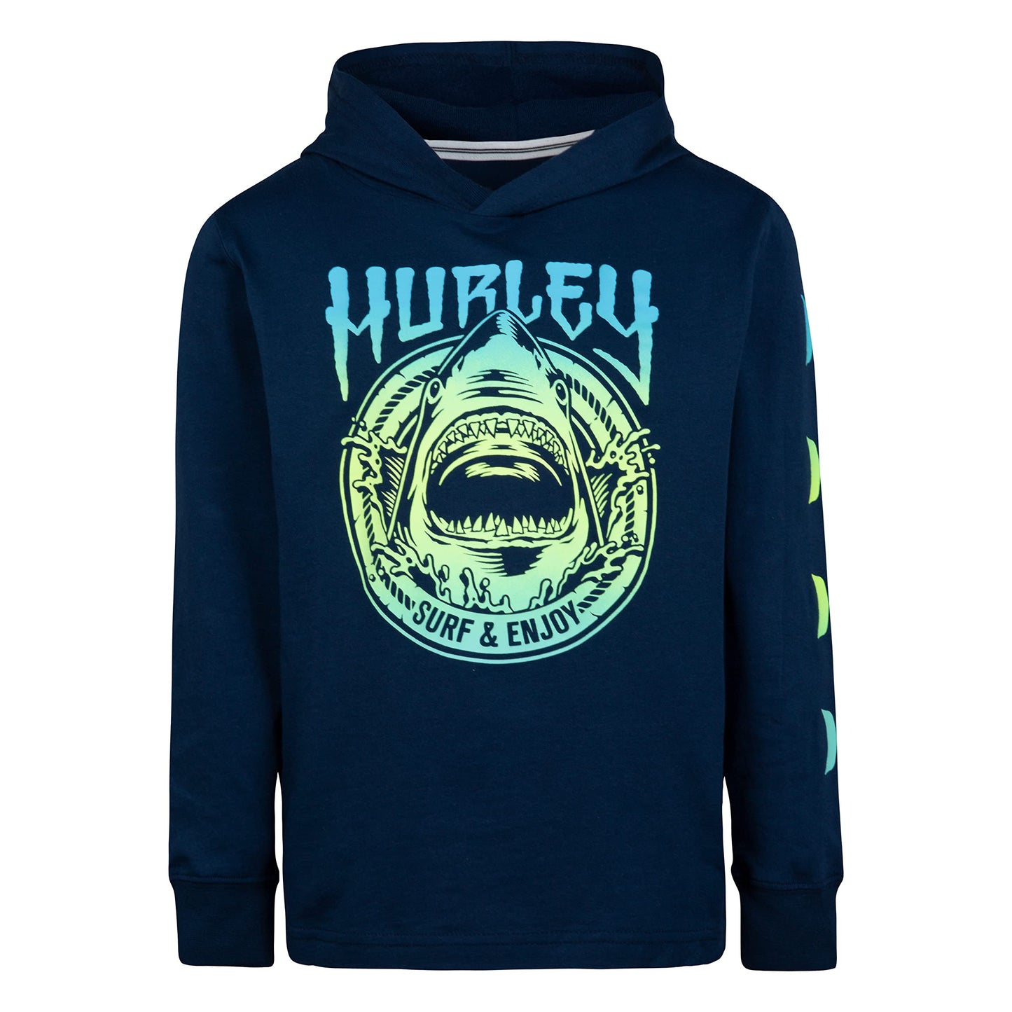 Hurley Boys' Long Sleeve Hooded Graphic T-Shirt