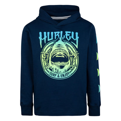 Hurley Boys' Long Sleeve Hooded Graphic T-Shirt