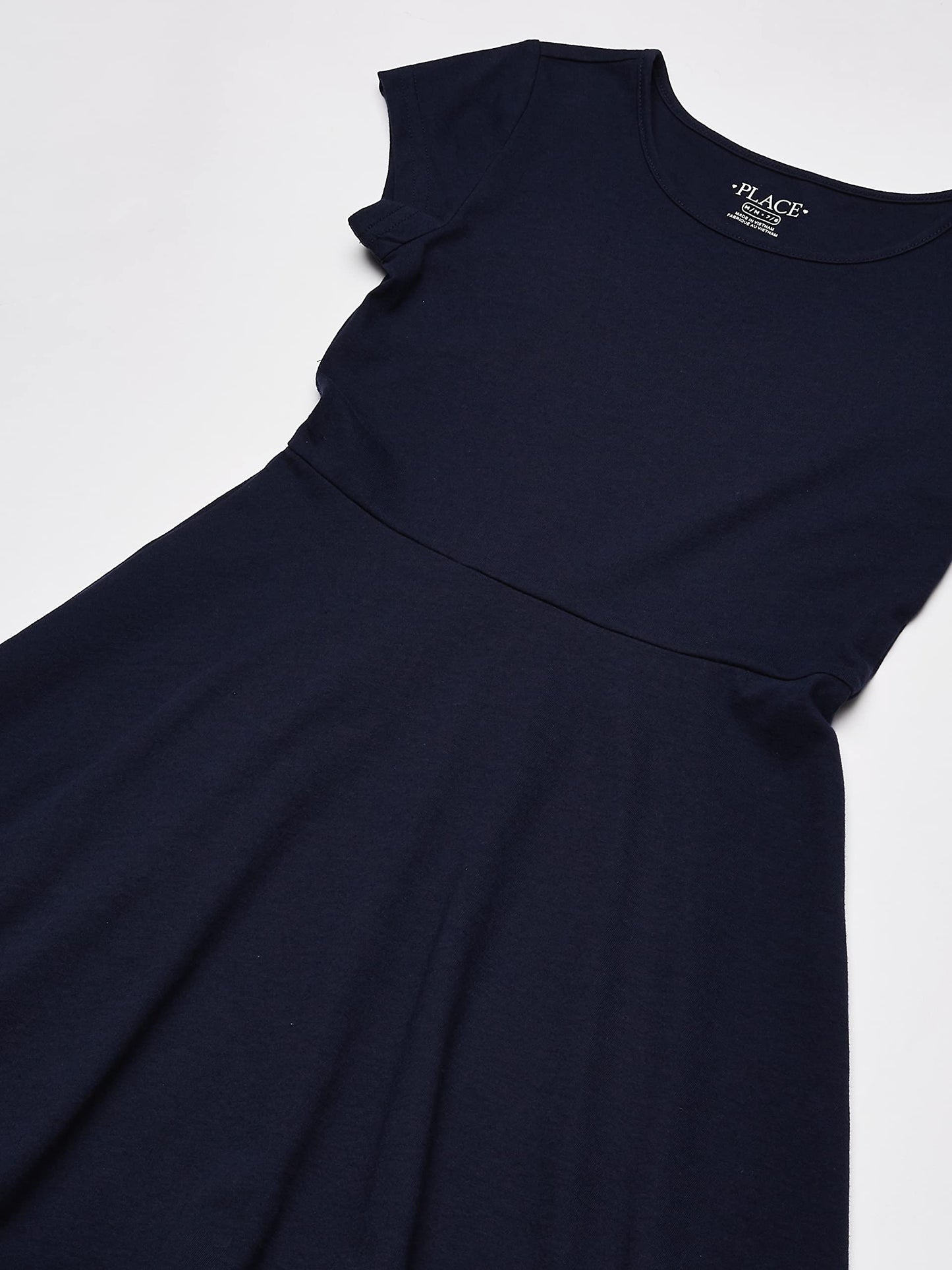The Children'S Place Girls Short Sleeve Basic Skater Dress
