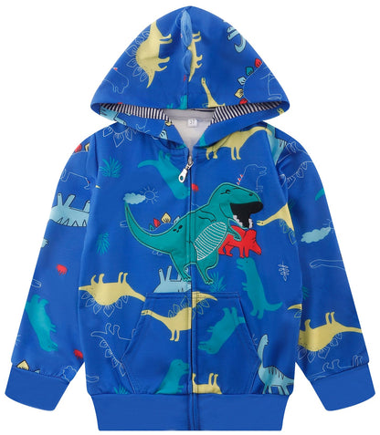 Popshion Toddler Boys' Dinosaur Hoodie Jacket
