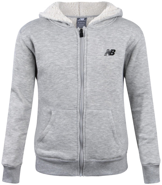 New Balance Boys' Sherpa-Lined Zip Hoodie