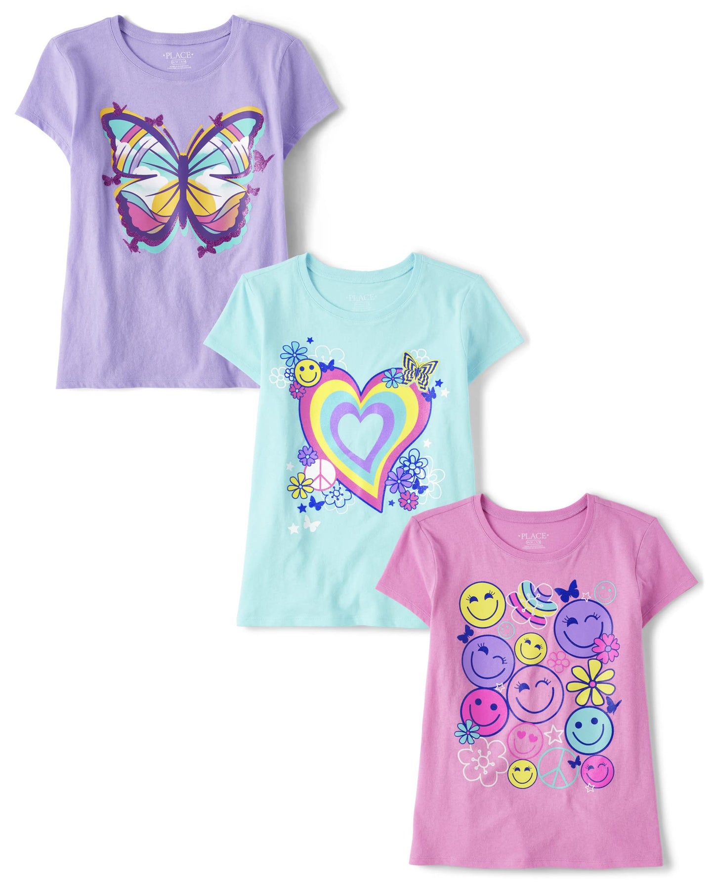 The Children's Place Girls Short Sleeve Graphic T- Shirt