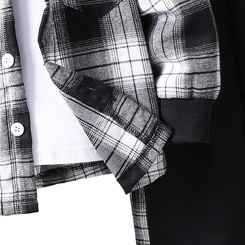 Toddler Boys' Plaid Outfit Set