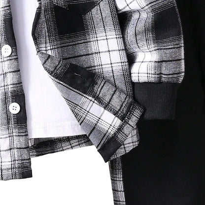Toddler Boys' Plaid Outfit Set