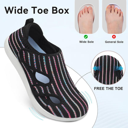 LeIsfIt Women's Extra Wide Diabetic Walking Shoes
