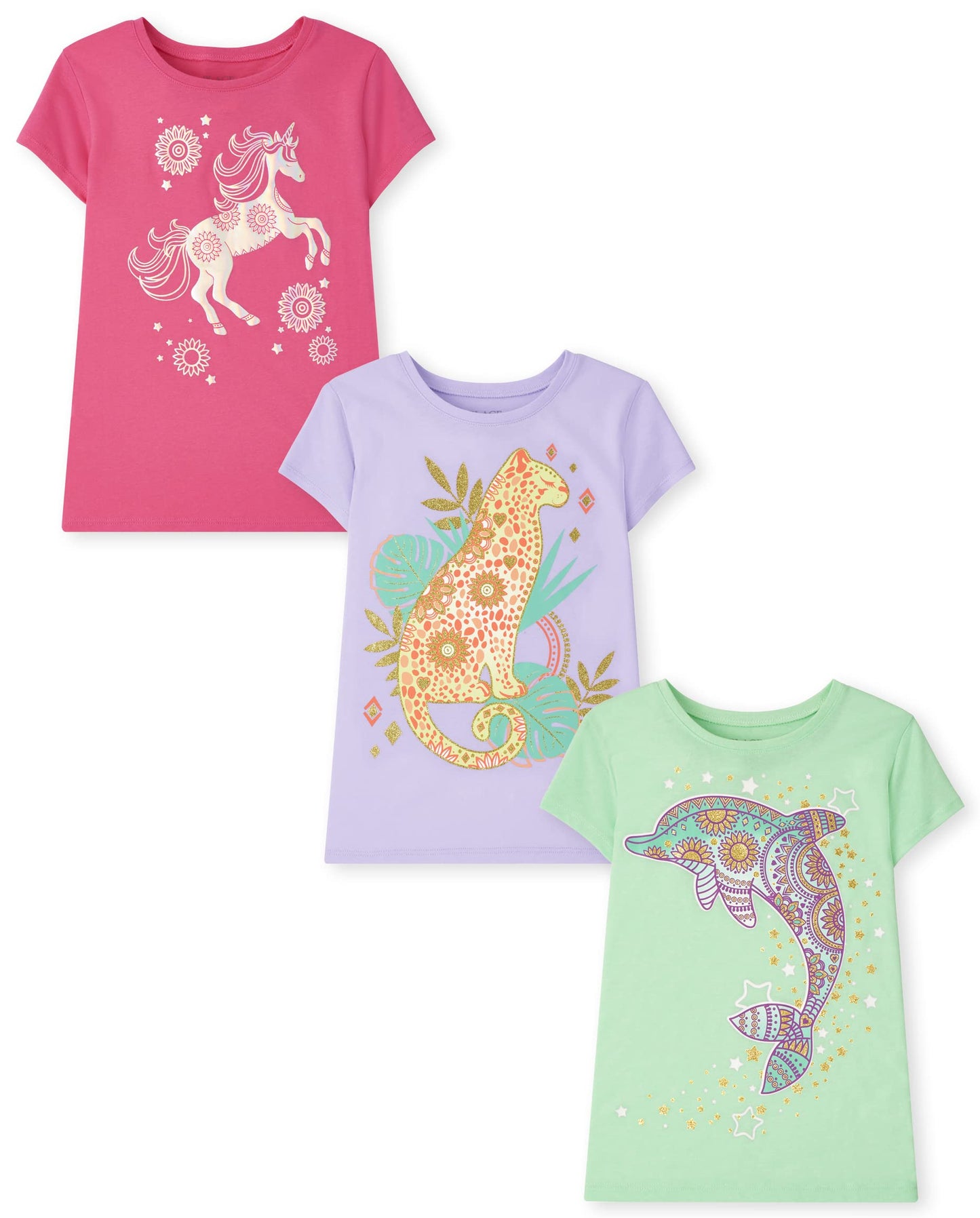 The Children's Place Girls Short Sleeve Graphic T- Shirt