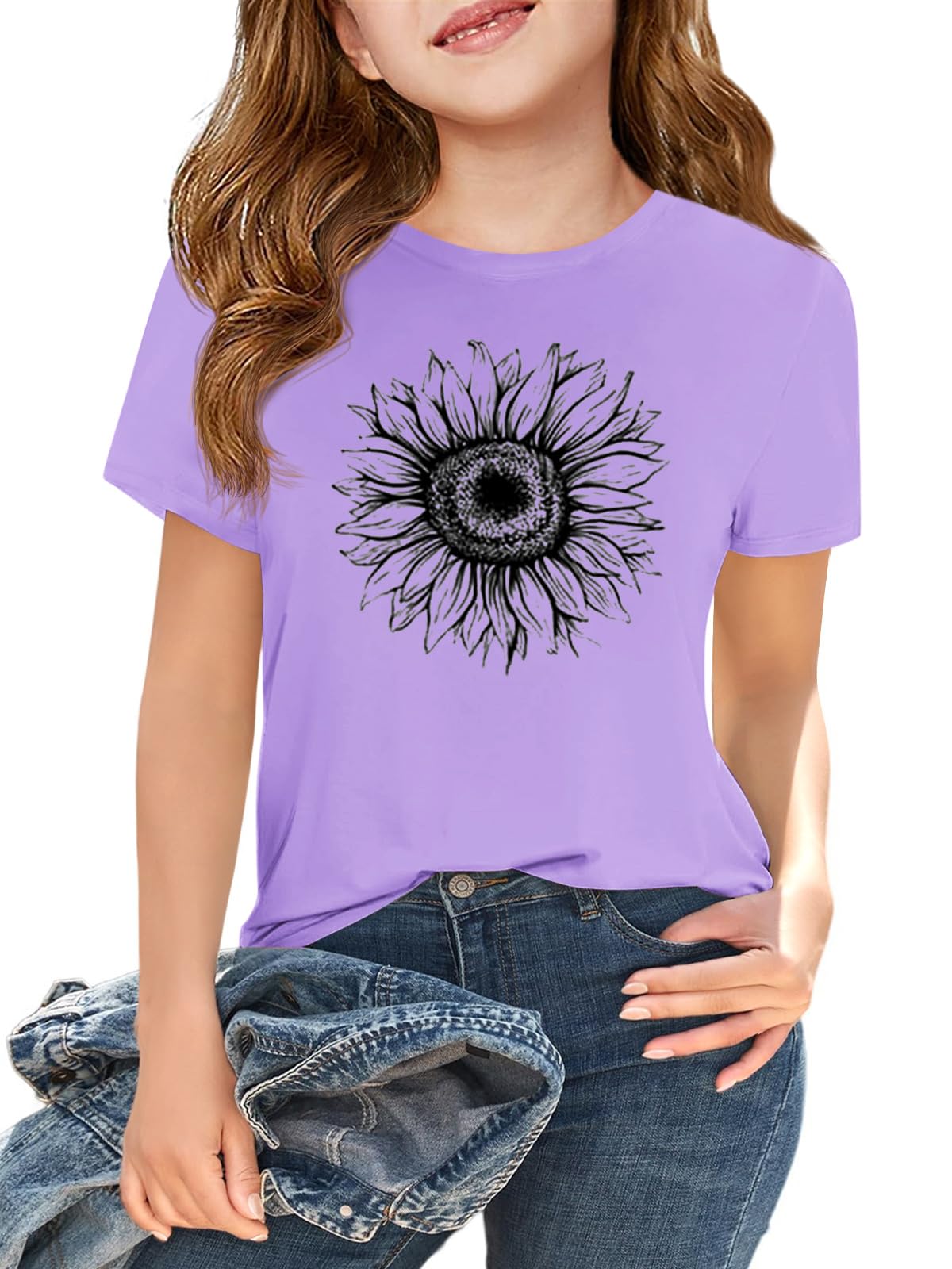 Girls' Short Sleeve Crewneck T-Shirt