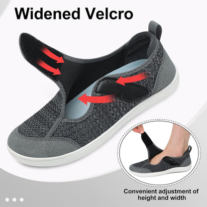 LeIsfIt Women's Wide Diabetic Adjustable Walking Shoes