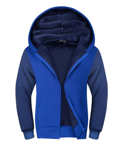 SWISSWELL Boys' Sherpa Fleece Zip Hoodie