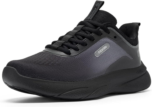 FitVille Women's Wide Slip-On Walking Shoes