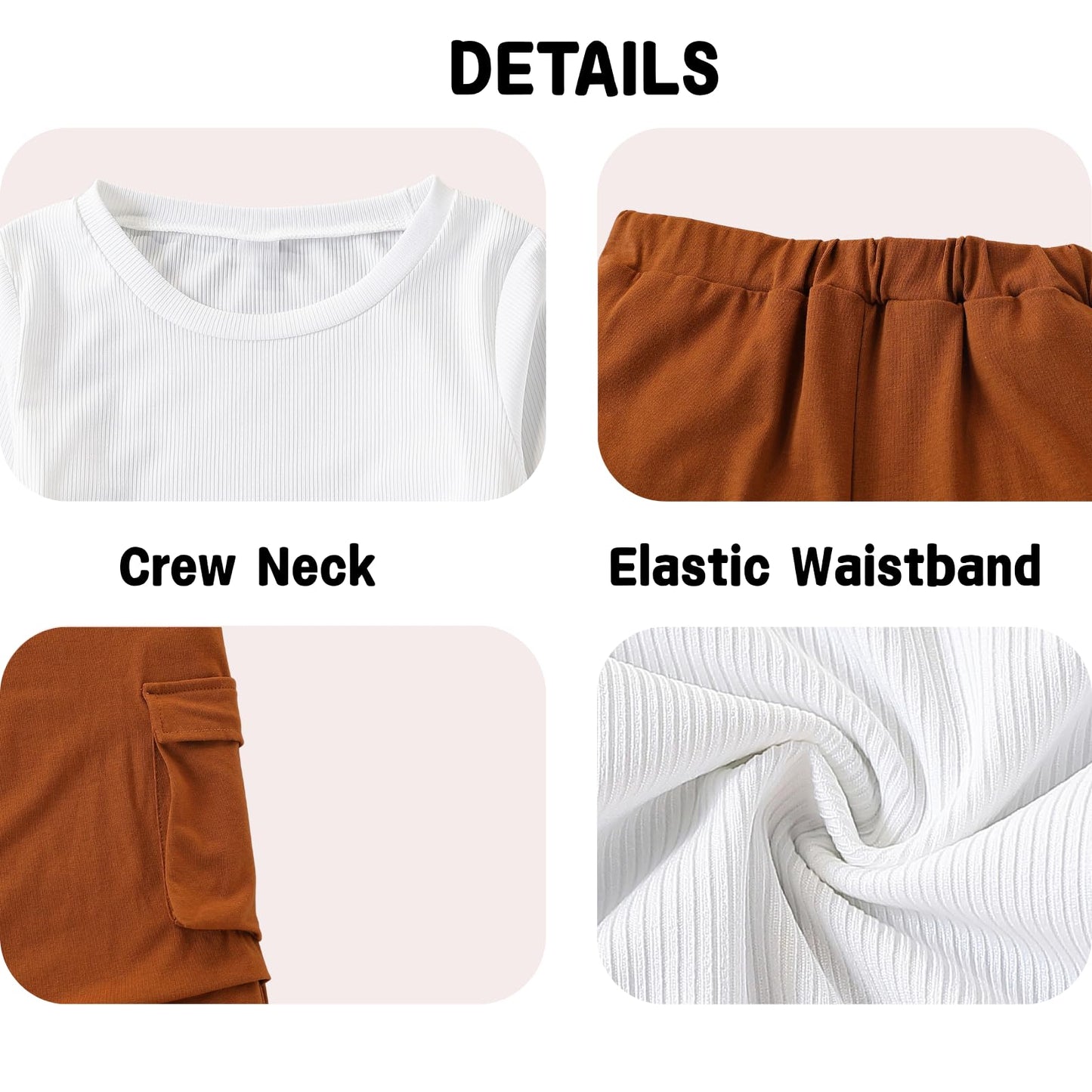Tween Girls' 2-Piece Long Sleeve Top & Cargo Pants Set