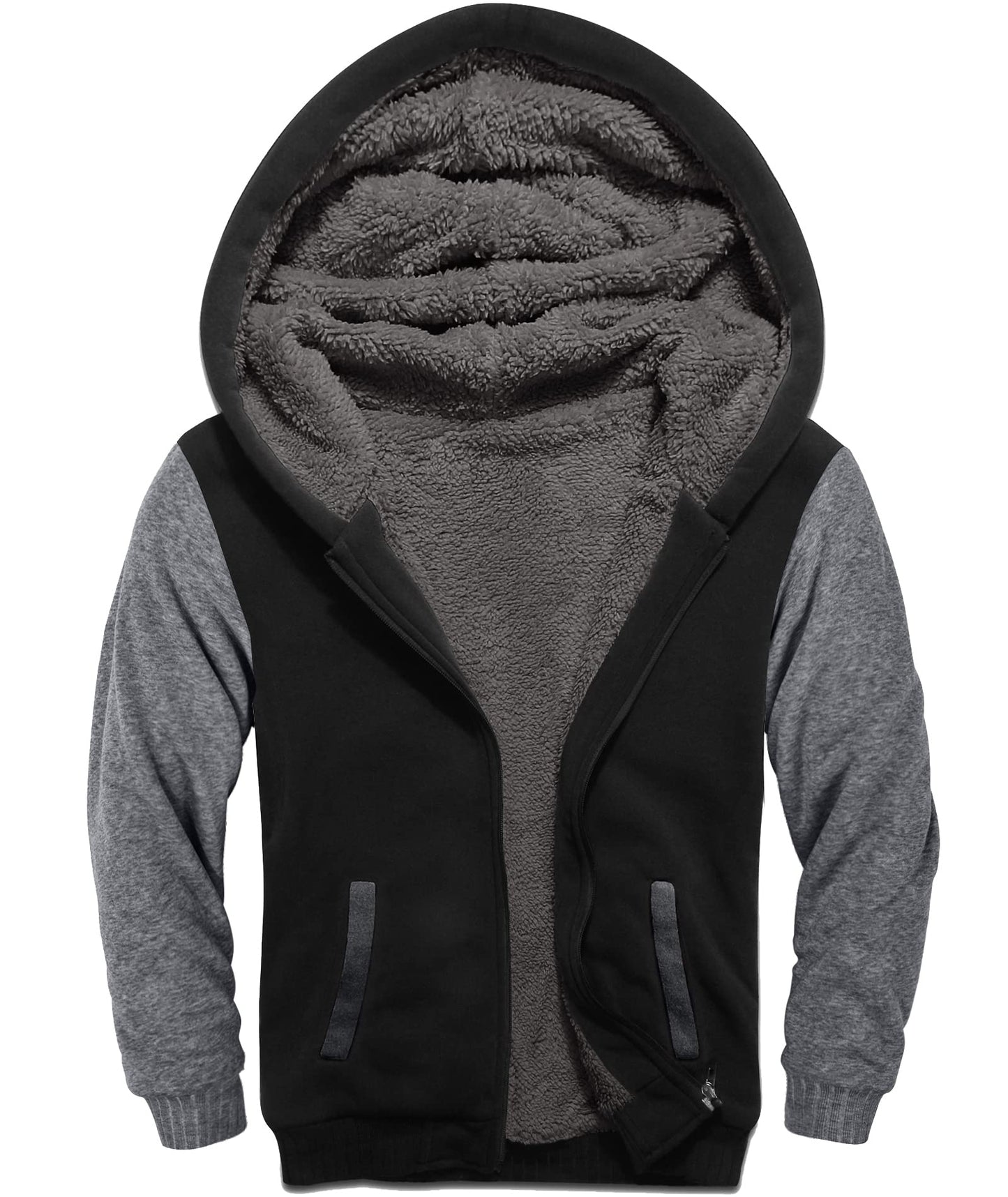 SWISSWELL Boys' Sherpa Fleece Zip Hoodie
