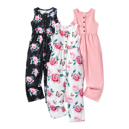 PATPAT Girls 3-Pack Jumpsuits