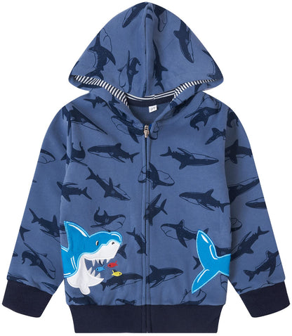 Popshion Toddler Boys' Dinosaur Hoodie Jacket