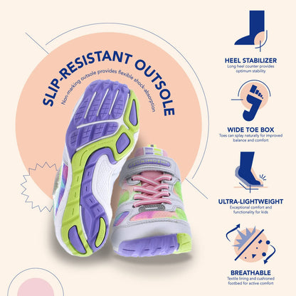 TSUKIHOSHI MAKO Kids' Strap Sneakers with Wide Toe Box