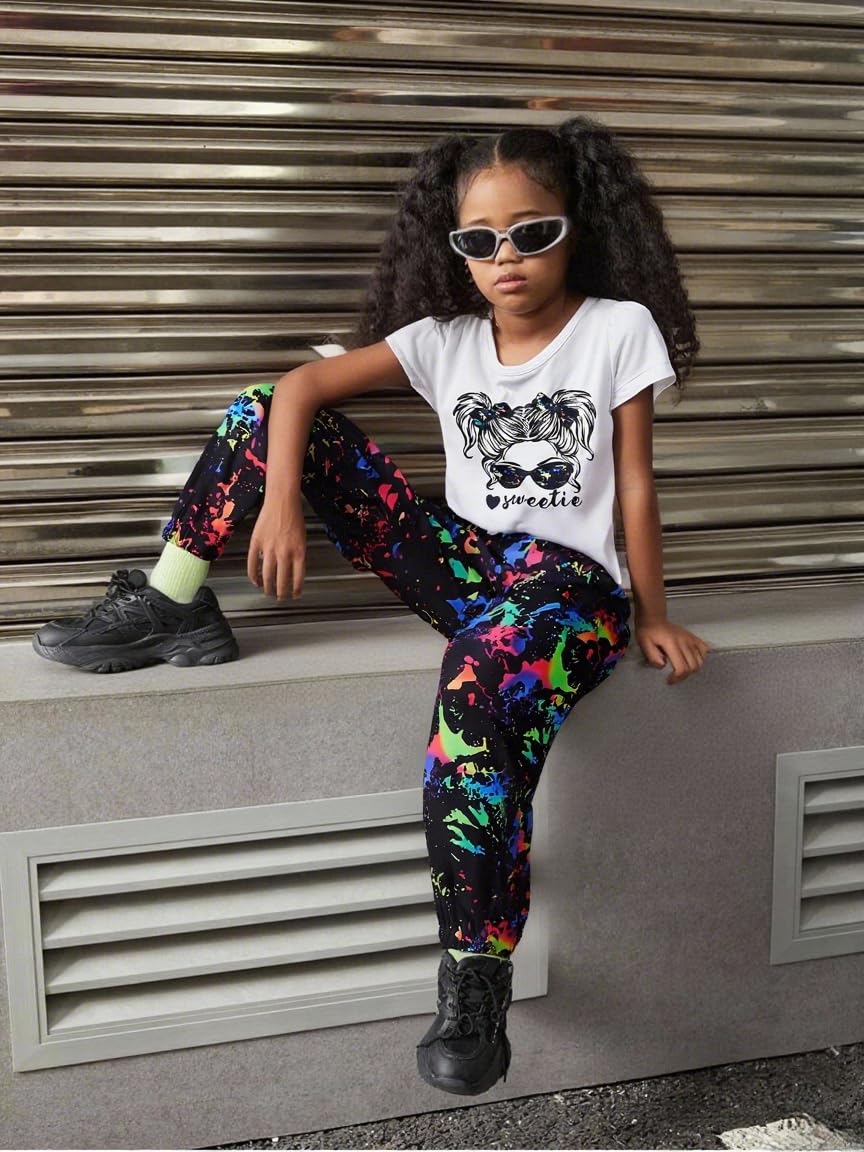 Toddler Girls' 2-Piece Top & Camo Pants Set