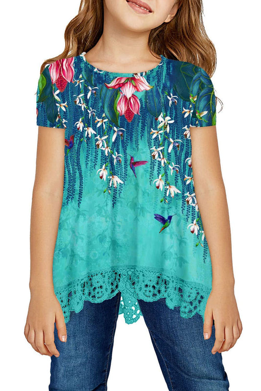 storeofbaby Girls' Casual Short Sleeve Tunic Top