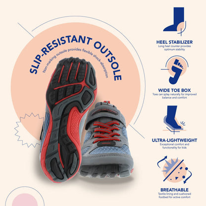 TSUKIHOSHI MAKO Kids' Strap Sneakers with Wide Toe Box