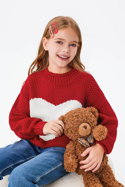 Imily Bela Girls' Turtleneck Batwing Sweater