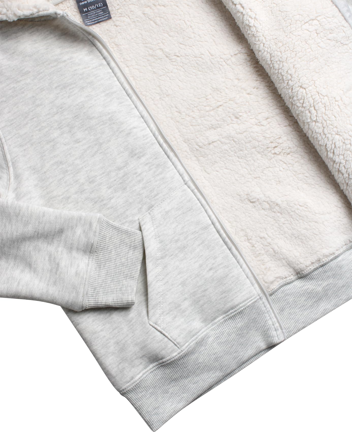 New Balance Boys' Sherpa-Lined Zip Hoodie
