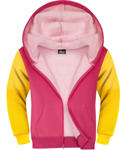 SWISSWELL Boys' Sherpa Fleece Zip Hoodie