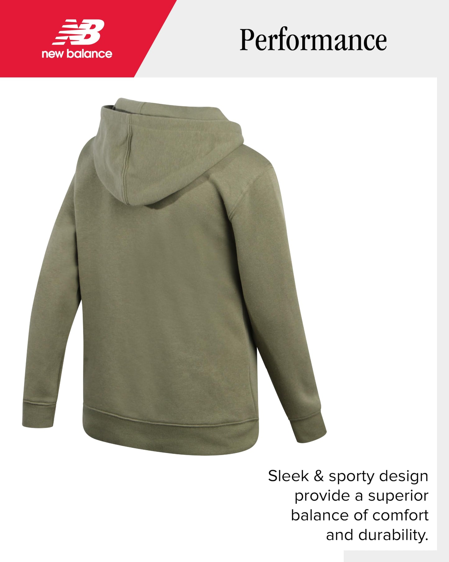 New Balance Boys' Cotton Fleece Hoodie