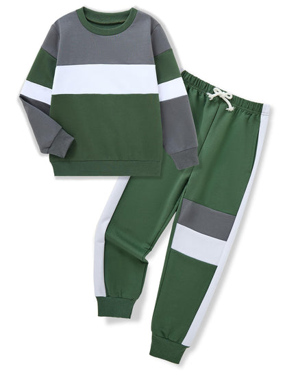 mkodopy Boys' Hoodie Sweatsuit Set