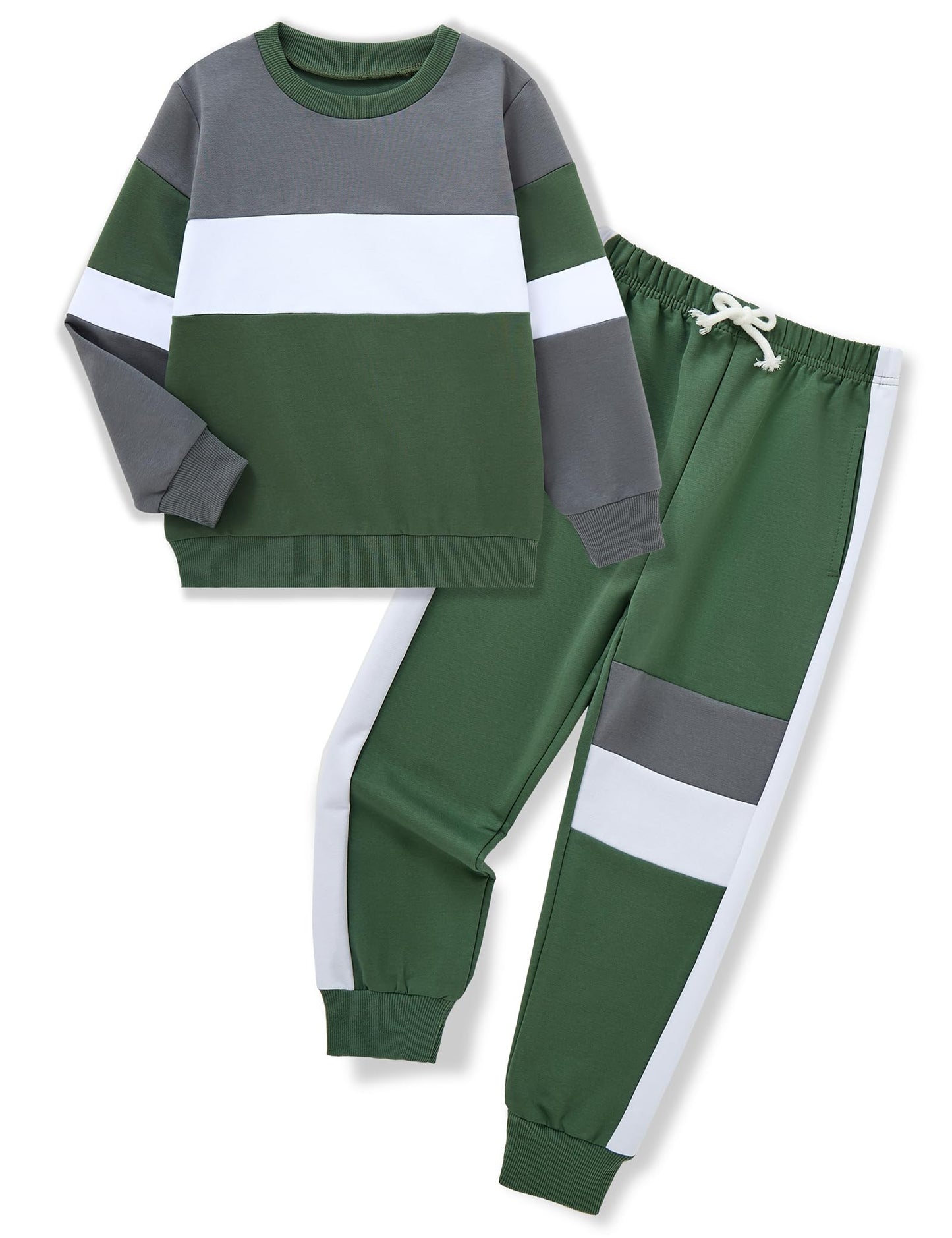 mkodopy Boys' Hoodie Sweatsuit Set