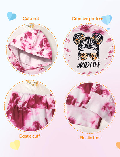 Toddler Girls' 2-Piece Tie Dye Sweatshirt & Pants Set