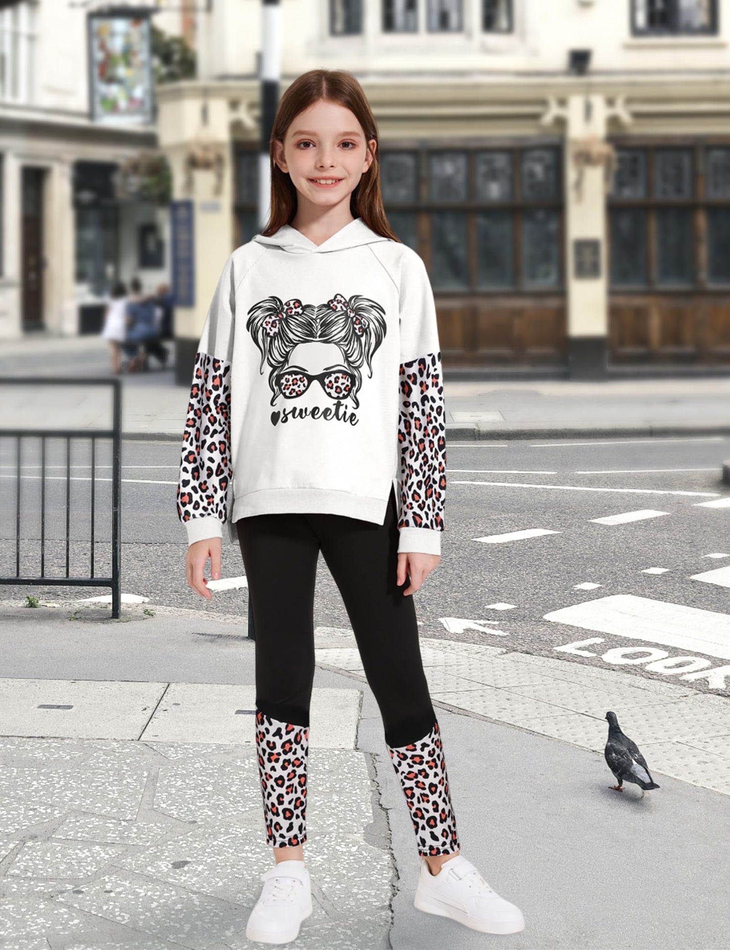 Girls' 2-Piece Tie Dye Hoodie & Leggings Set