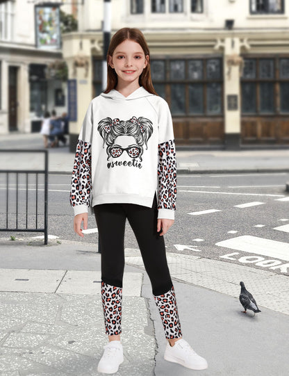 Girls' 2-Piece Tie Dye Hoodie & Leggings Set