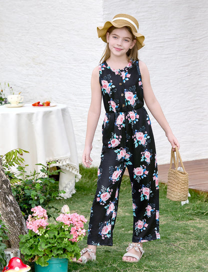 PATPAT Girls 3-Pack Jumpsuits