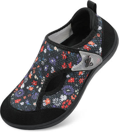 LeIsfIt Women's Wide Diabetic Adjustable Walking Shoes