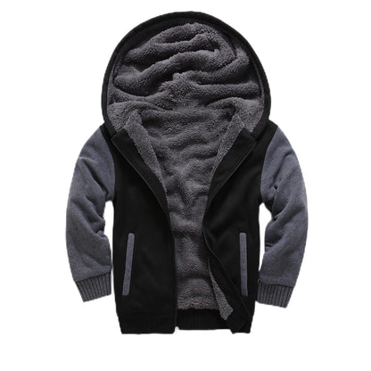 ZITY Boys' Sherpa Lined Zip-Up Hoodie
