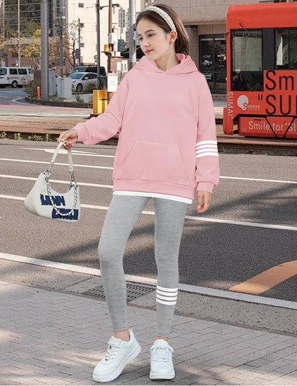 NECIOUS Girls' 2-Piece Hoodie & Leggings Set