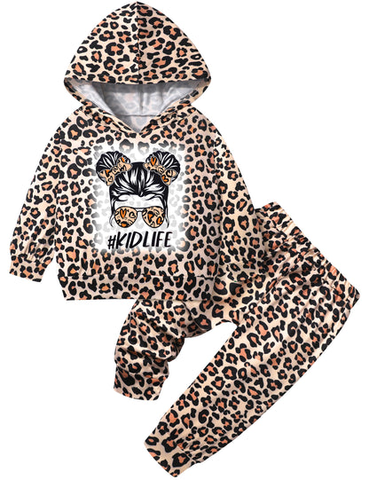 Toddler Girls' 2-Piece Tie Dye Sweatshirt & Pants Set