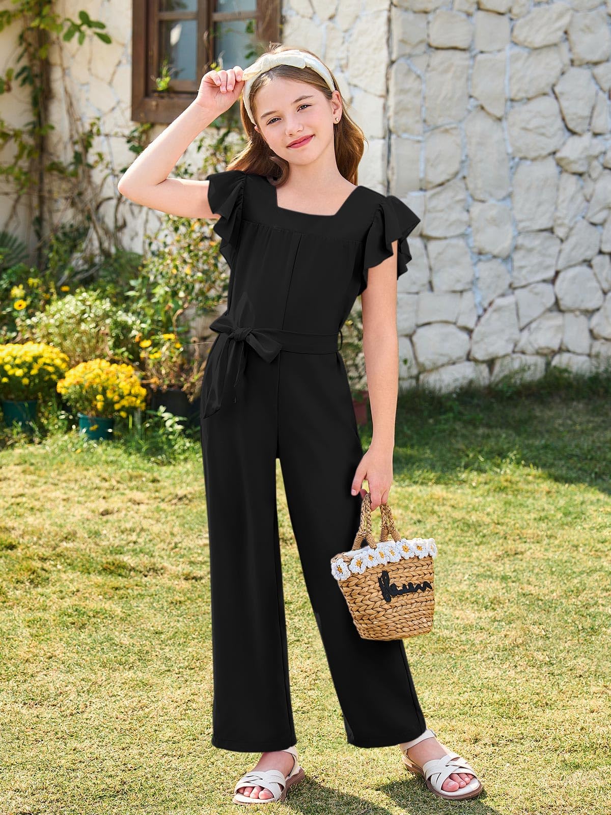 Haloumoning Girls Jumpsuit