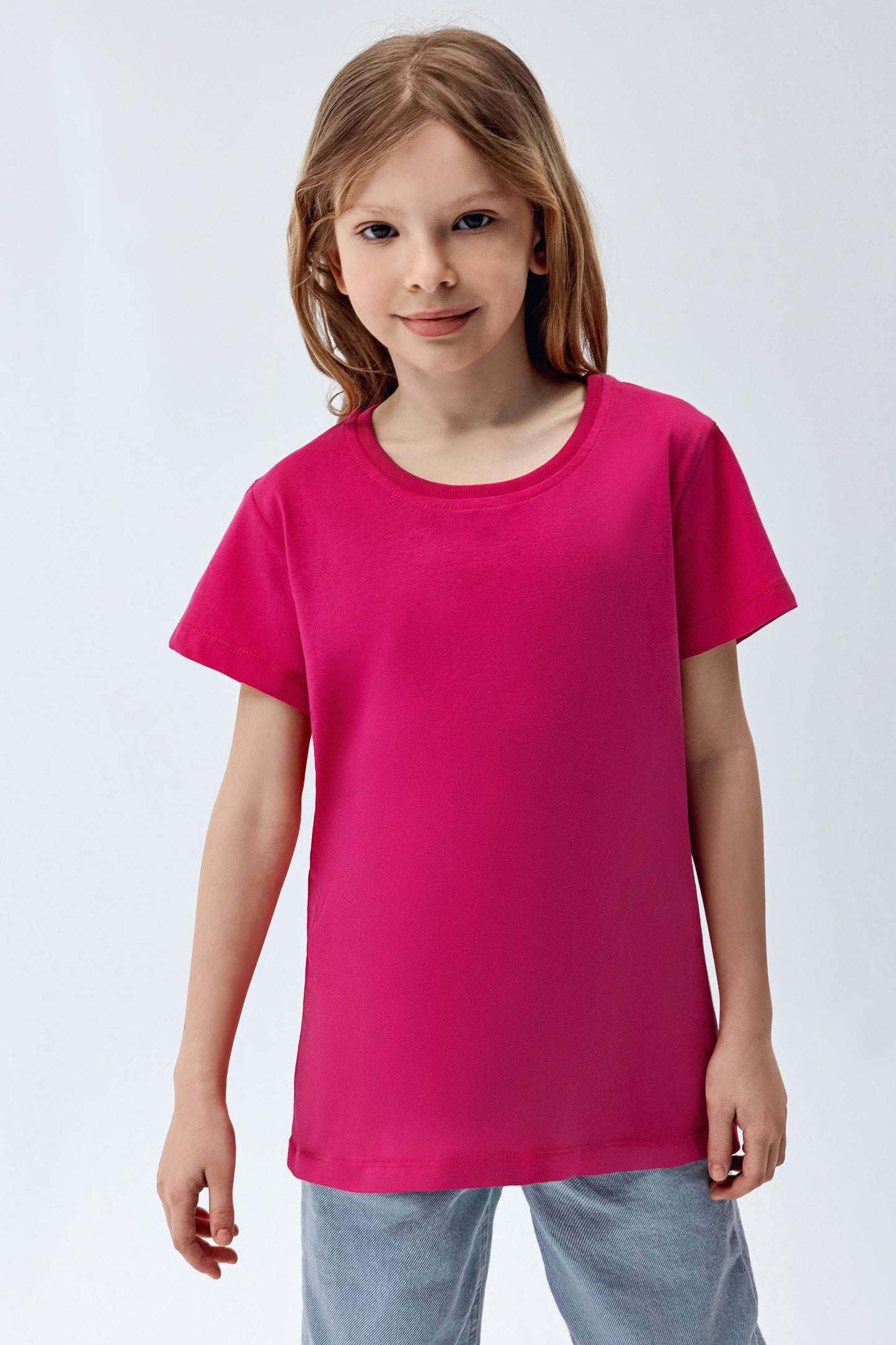Brix Girls' 5-Pack Cotton Short Sleeve Tees