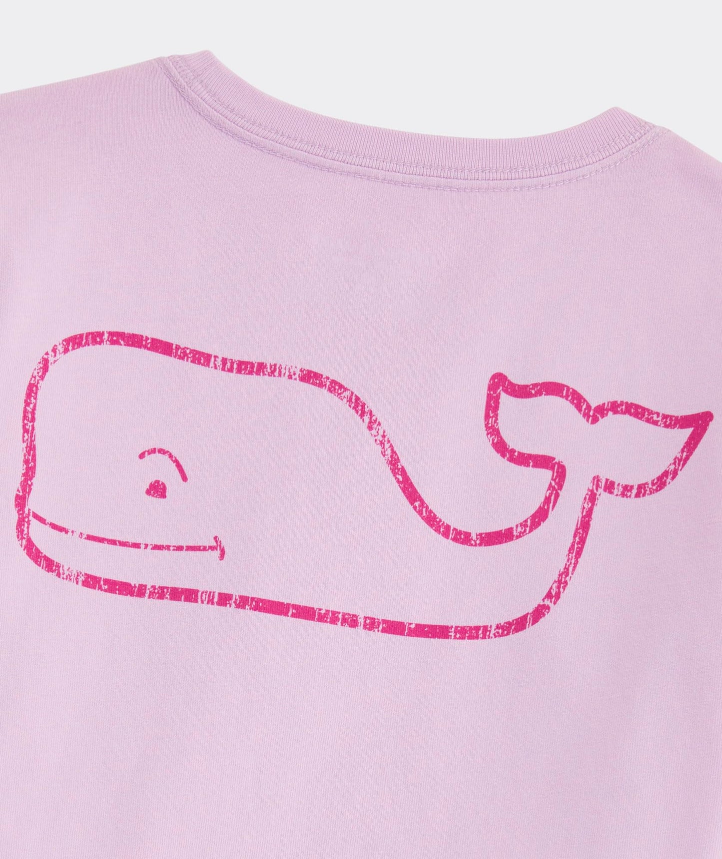vineyard vines Girls' Vintage Whale Long-Sleeve Pocket Tee
