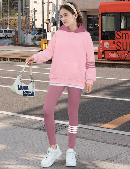 NECIOUS Girls' 2-Piece Hoodie & Leggings Set