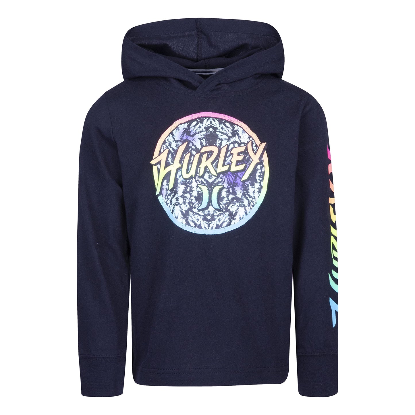 Hurley Boys' Long Sleeve Hooded Graphic T-Shirt