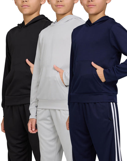 PURE CHAMP Boys' 3-Pack Mesh Hoodies
