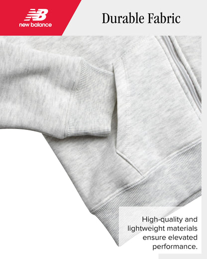 New Balance Boys' Sherpa-Lined Zip Hoodie