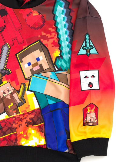 Minecraft Fleece Pullover Hoodie Little Kid to Big Kid Sizes (4-18-20)