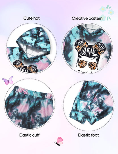 Toddler Girls' 2-Piece Tie Dye Sweatshirt & Pants Set