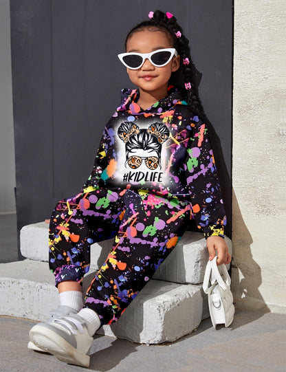 Toddler Girls' 2-Piece Tie Dye Sweatshirt & Pants Set
